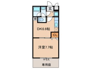 フジパレス式内町Ⅱ番館の物件間取画像